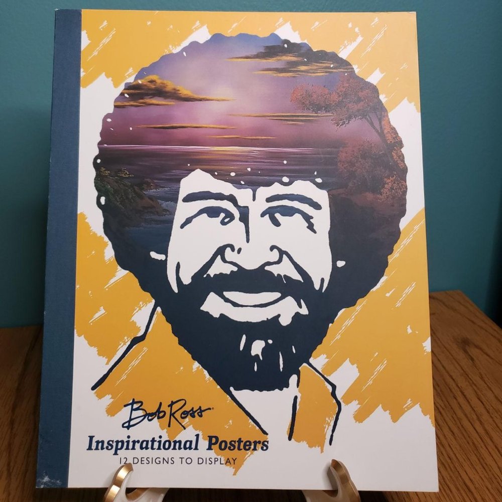 Bob Ross Inspirational Posters Book  12 Designs